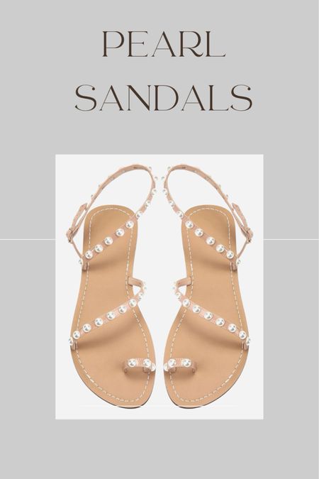 Vacation sandals! I LOVE these pearl details 

#LTKfindsunder50 #LTKshoecrush