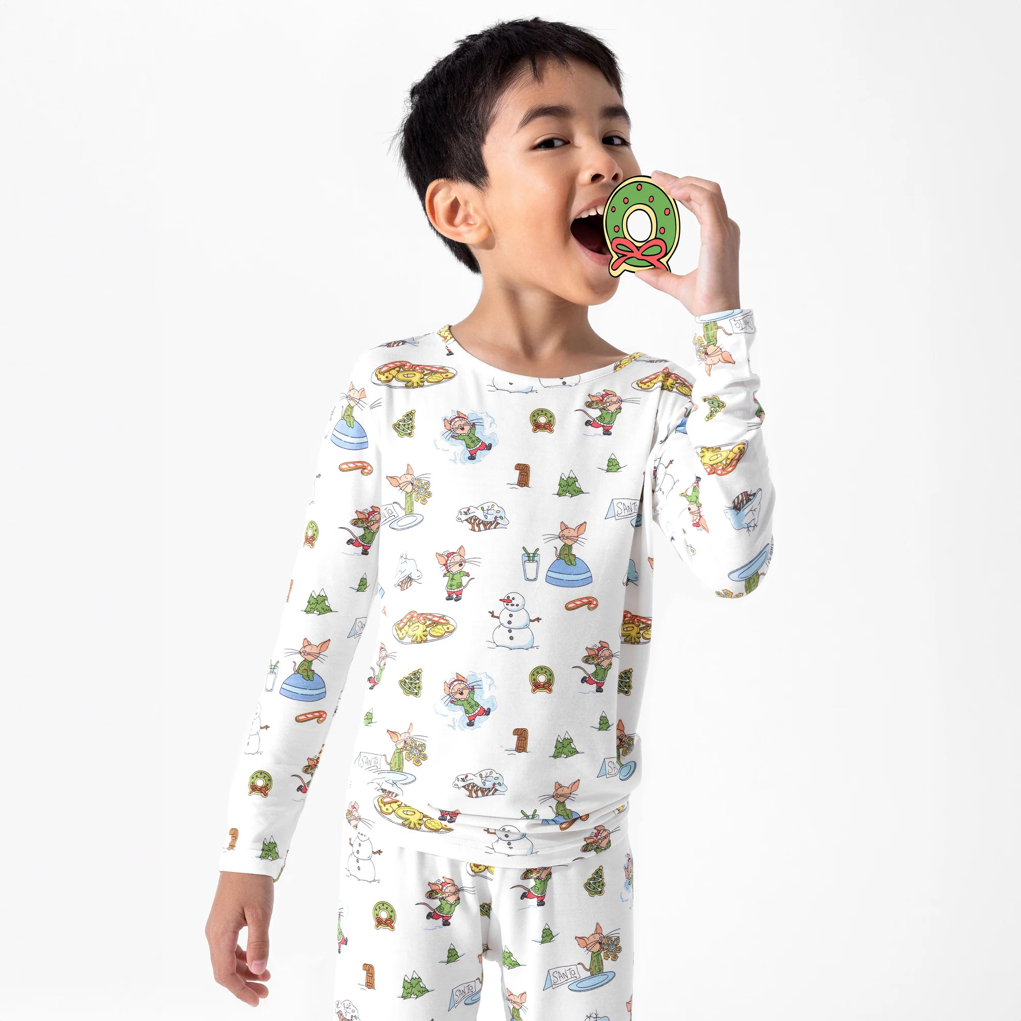 If You Give A Mouse A Cookie Christmas Bamboo Kids Pajamas | Bellabu Bear