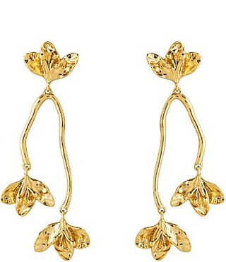 Mignonne Gavigan Crosby Flower Statement Drop Earrings - Gold | Dillard's