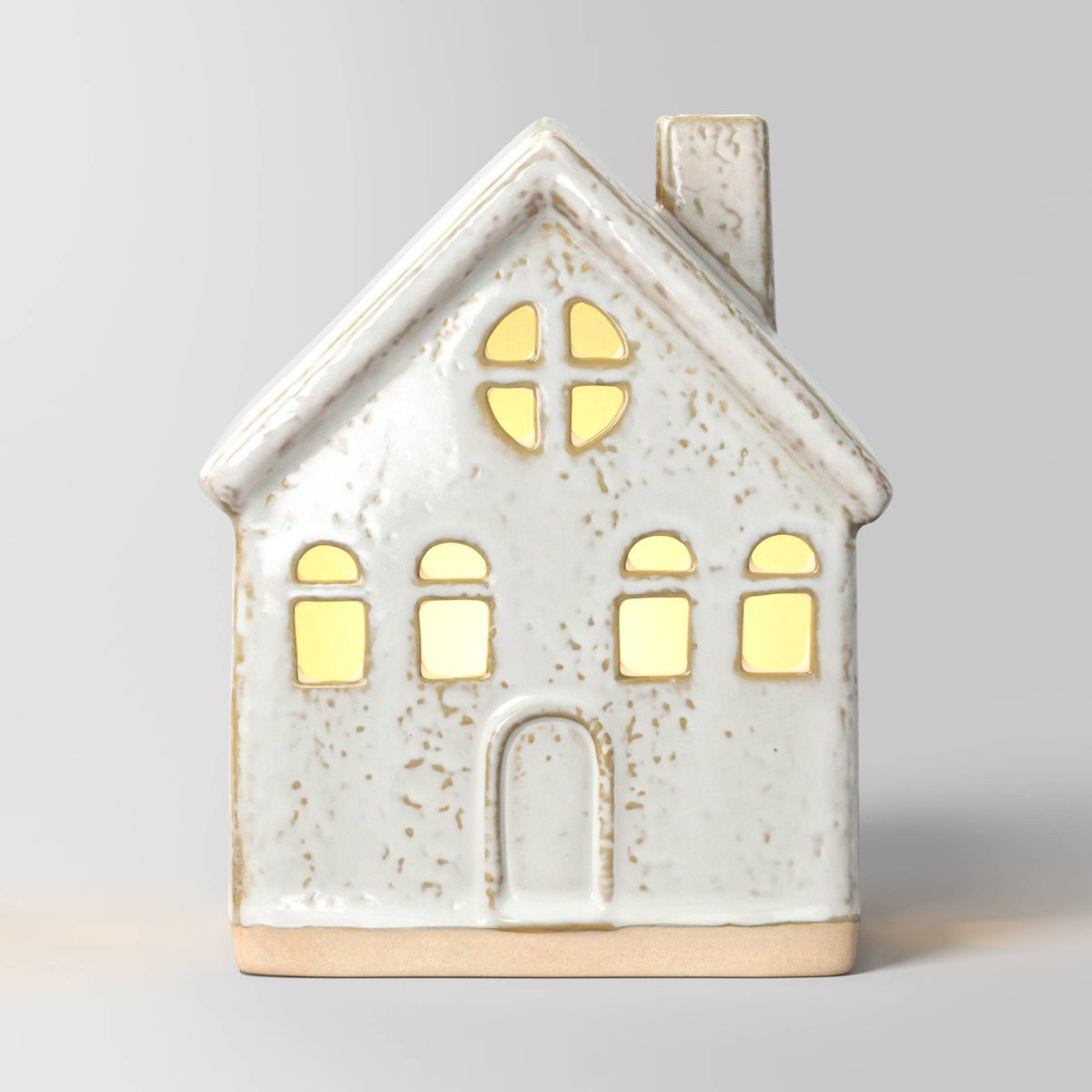5.37" Battery Operated LED Lit Ceramic House Christmas Village Building - Wondershop™ White | Target
