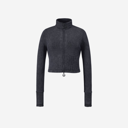 All Tension Zip-Up Crop - Autumn Night | Musinsa Global