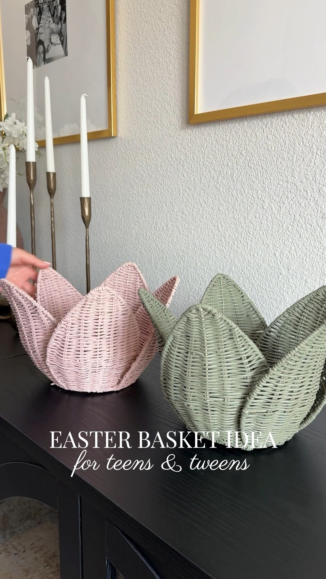 Easter Basket Stuffers for teens and tweens! Here’s an idea I put together for those os us whose kids are just a bit older these days 🥰🥰 Gifting these to my kiddos for Easter so I thought I’d share! The neutral baskets are from Target and everything else can be found on Amazon or your local grocery store but I linked it all here for you! I got the Stanley cups on Amazon too! 
