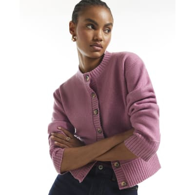 Pink Cosy Cardigan | River Island UK & IE