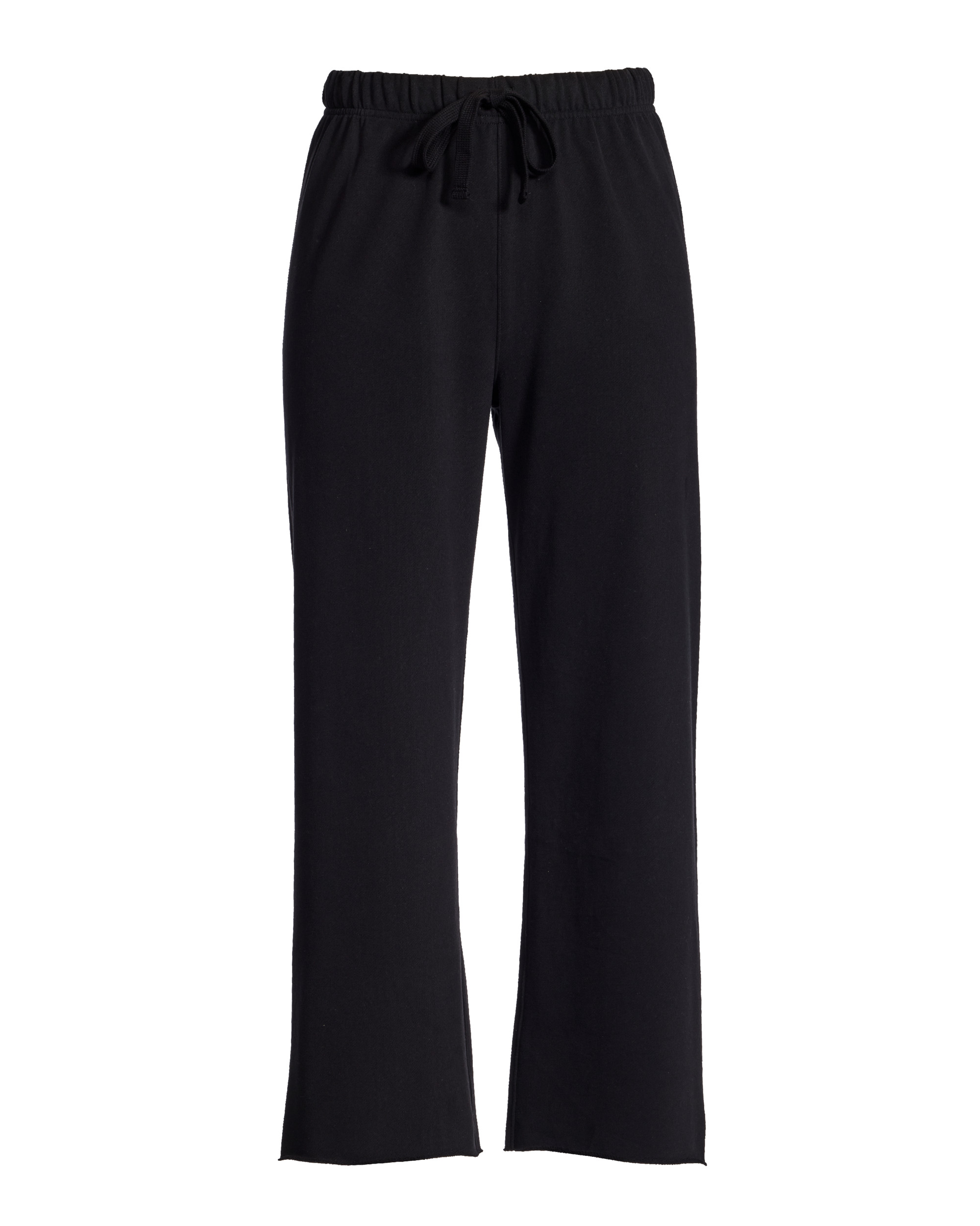 Cotton Comfort Wide Leg Lounge Pant - Black | Boston Proper | Boston Proper
