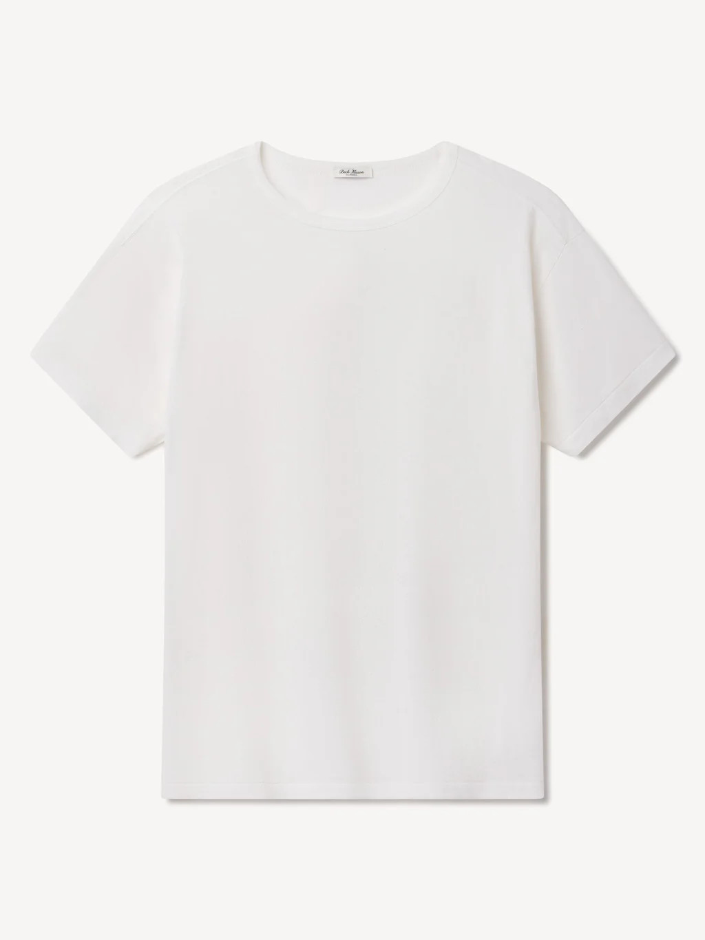 White Japanese De-Luxe Cotton Linen Knit Tee - Buck Mason- Modern American Classics | Buck Mason