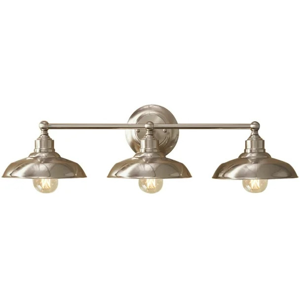 Better Homes & Gardens Modern 3-Light Vanity Light, Chrome | Walmart (US)