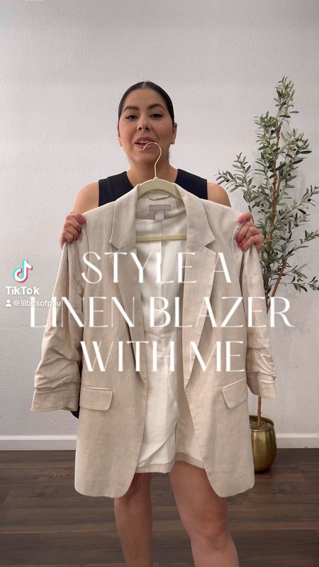 linen blazer outfit idea, chic outfit idea, black shorts outfit

#LTKstyletip #LTKFind #LTKSeasonal