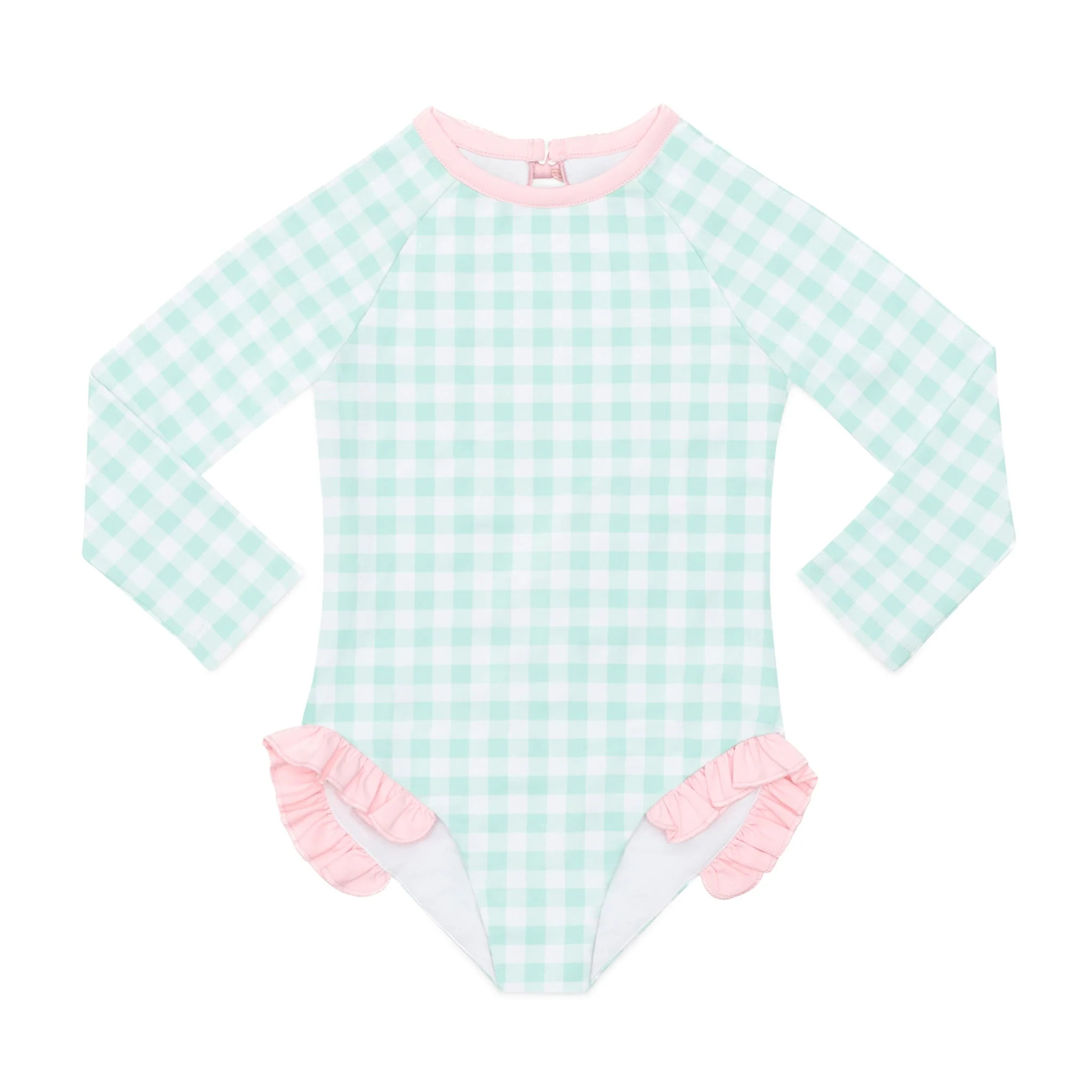 Reese Rashguard in Harbour Breeze Gingham | Line + Cleat
