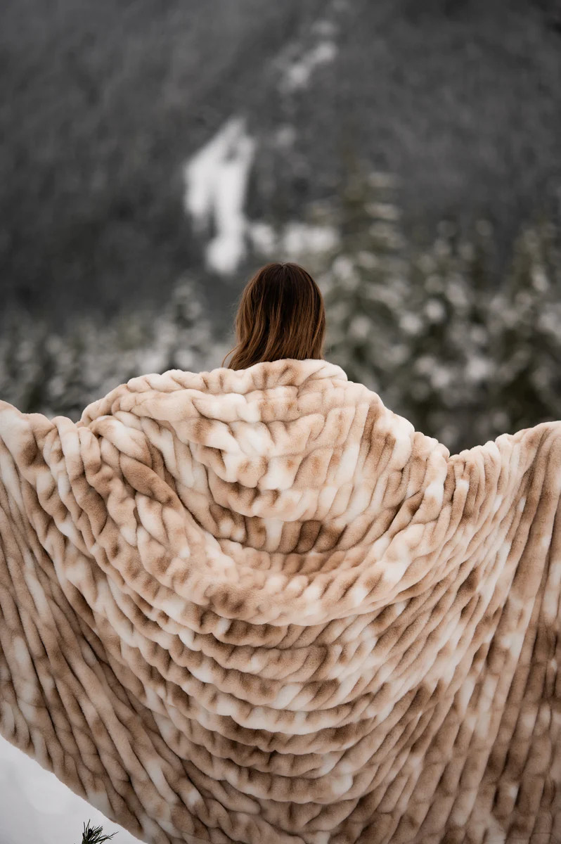 Smokey Clouds Minky Blanket | Sunset Snuggles