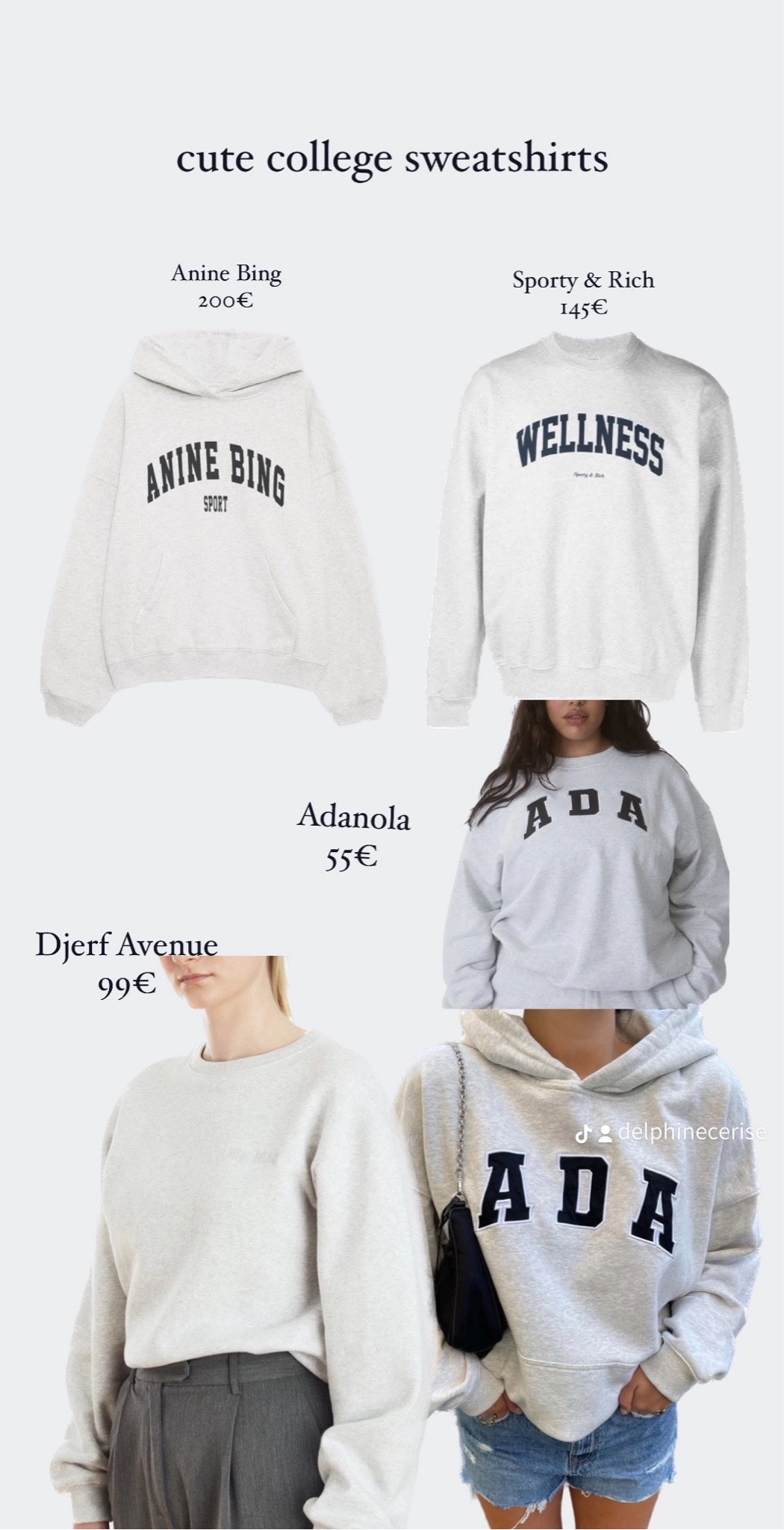 Cute hot sale college sweatshirts