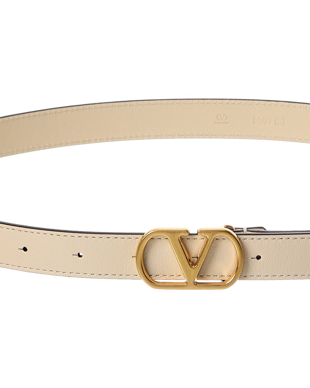 VLogo Signature Leather Belt | Gilt & Gilt City