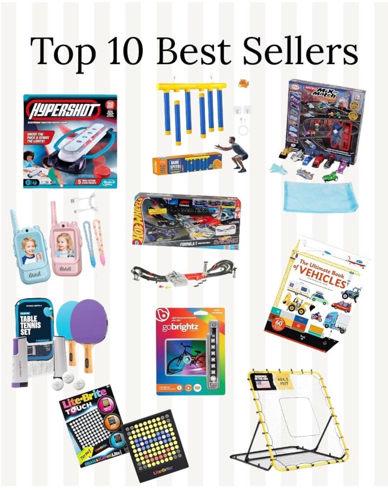 Here’s the top 10 best sellers on Amazon for the start to March. These are the toys we own and love that everyone everyone’s buying.

#BestToys #GiftsForKids #BestSellingToys #ActiveKids #ScreenFreeKids ￼

#LTKmomlife #LTKKids