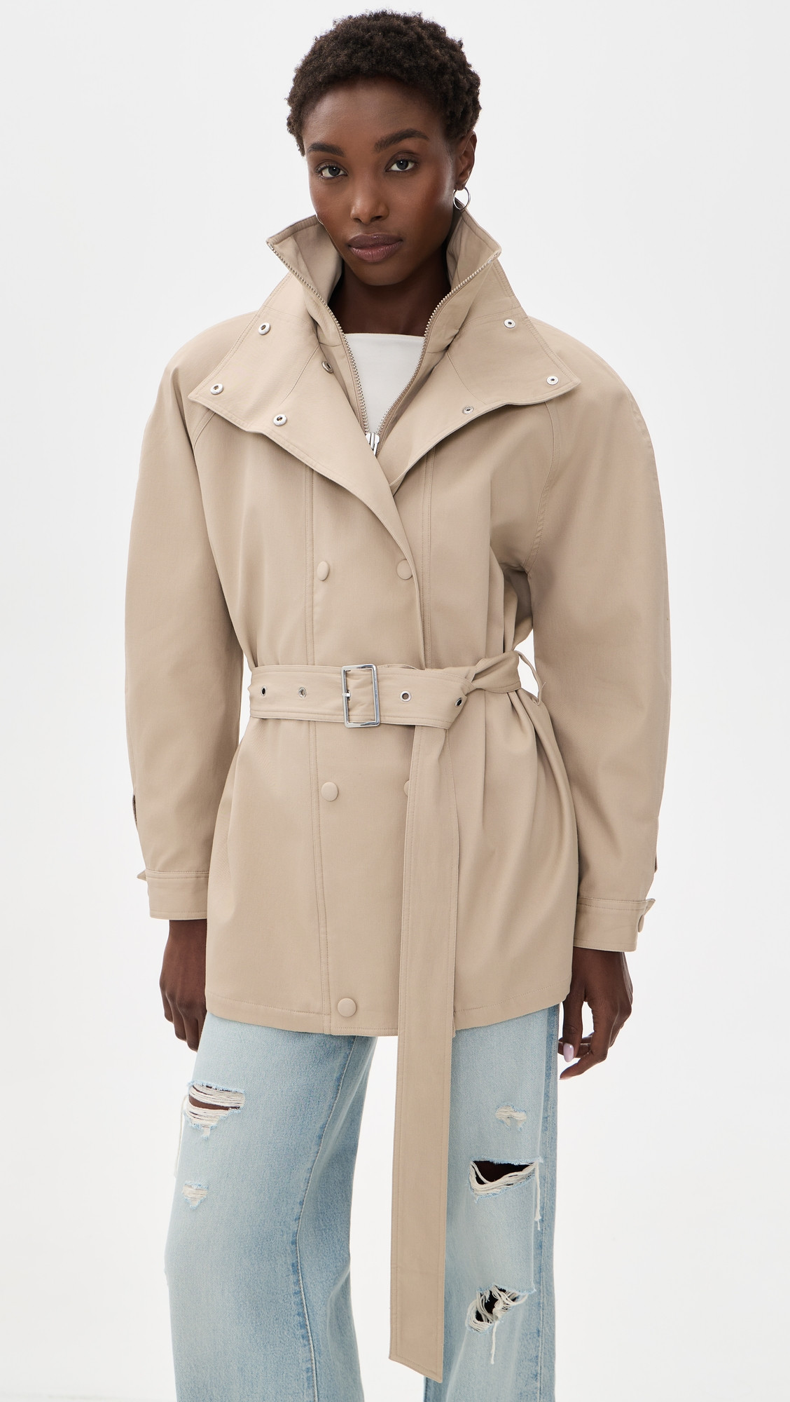 SEROYA Camila Jacket Sand S | Shopbop