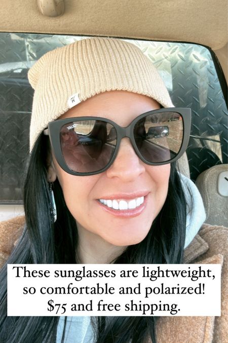 Love these sunglasses! Very lightweight and so comfortable. They are also polarized and only $75 and free shipping! 

#LTKbeauty #LTKcurves #LTKunder100