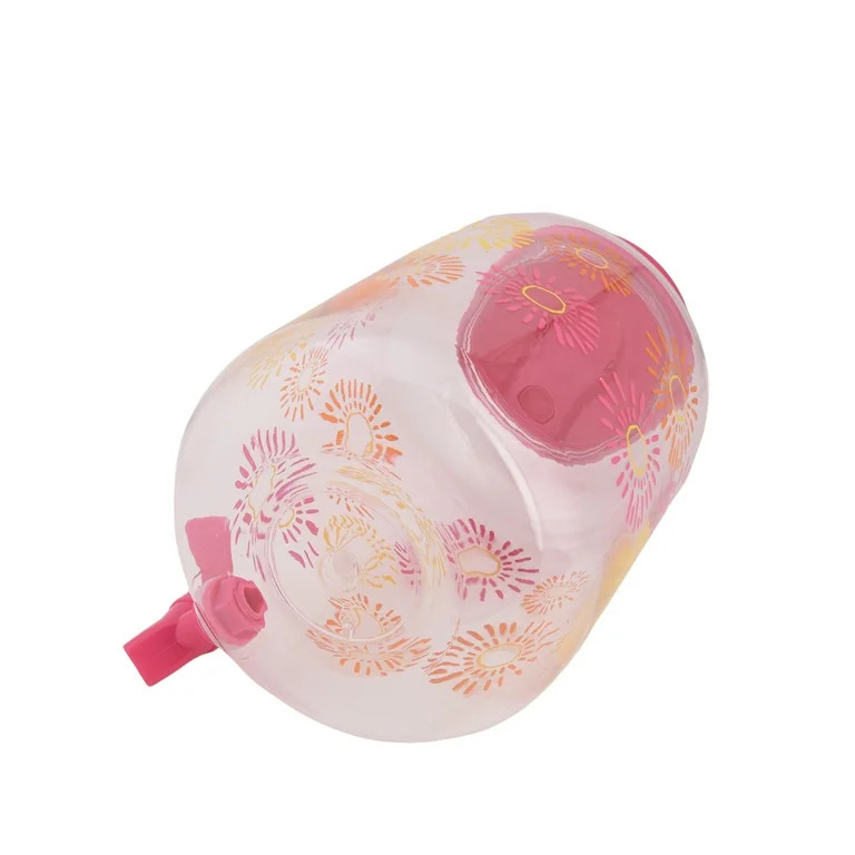 Mainstays 1.2-Gallon Clear Acrylic Beverage Dispenser, Sun Print - Walmart.com | Walmart (US)