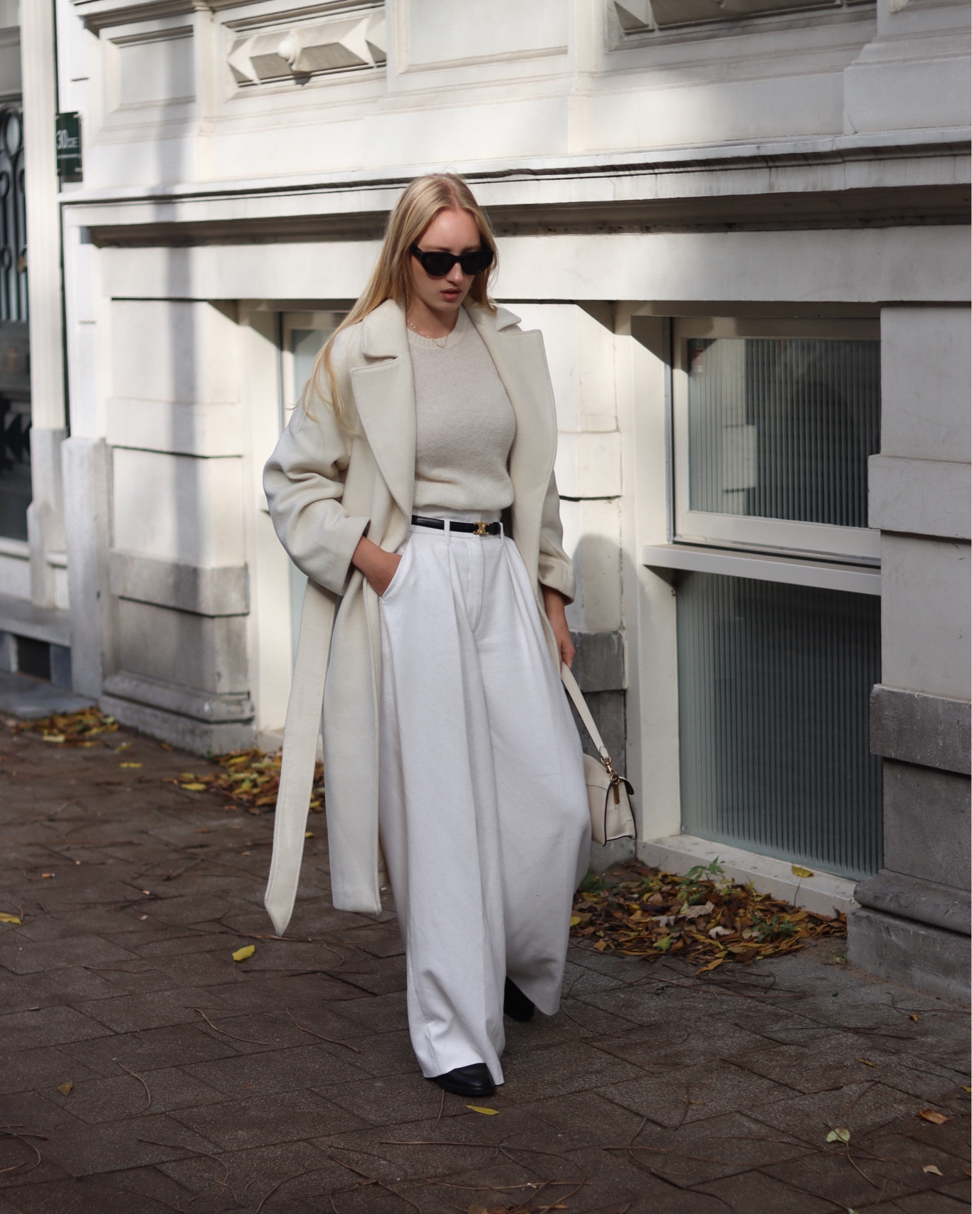 Cream autumn look 

- coat is old h&m but they have similar ones. Would recommend wearing your own size or smaller since it’s oversized. Similar for the trousers 

White trousers, white wide leg trousers, white wool coat, oversized wool coat, waisted coat, celine small Triomphe belt, black celine belt, black cat eye sunglasses 



#LTKstyletip #LTKeurope #LTKSeasonal