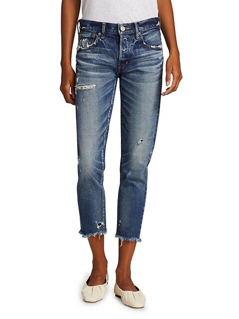 Kelley Distressed Tapered Jeans | Saks Fifth Avenue