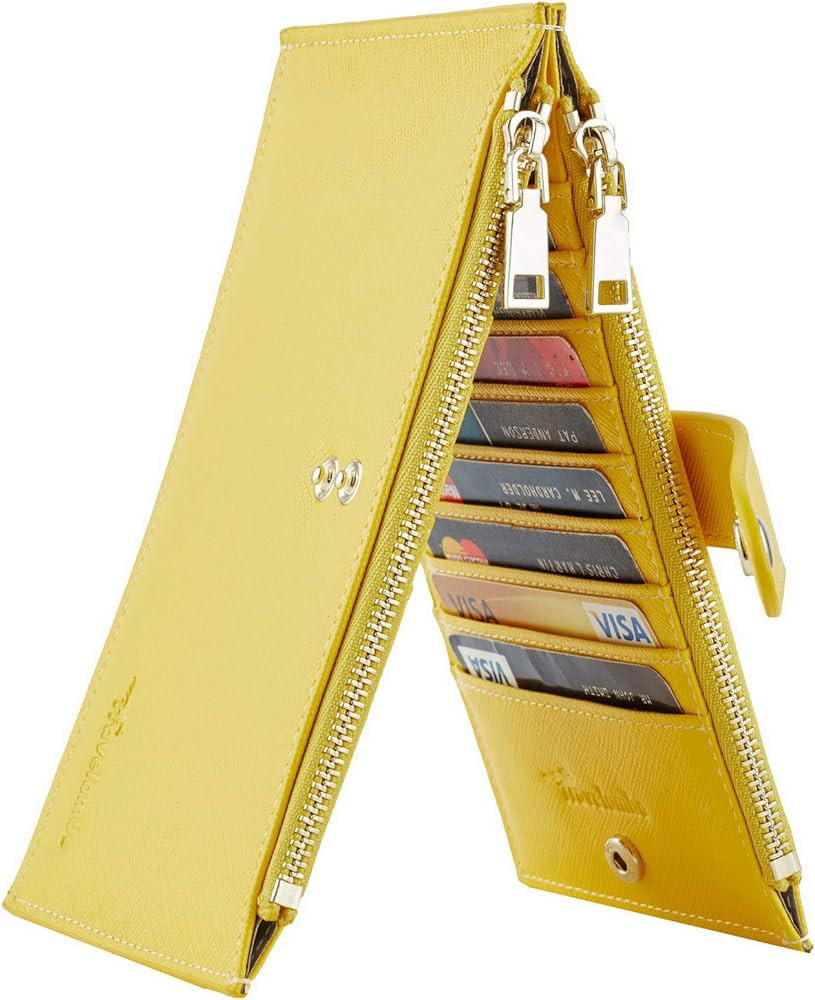 Amazon.com: Travelambo Wallet Women RFID Blocking Bifold Multi Card Wallet Case with Zipper Pocke... | Amazon (US)