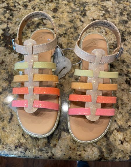 Target sandal find for my daughter. Dress runs tts. 
Sandals have Velcro. Love them    

#LTKover40 #LTKkids