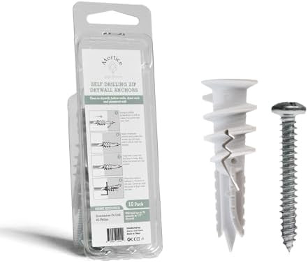 Reinforced Nylon 66 Drywall Repair Anchors - 90lb, Small Wall Hanging Kit for Apartment Quick Fix... | Amazon (US)