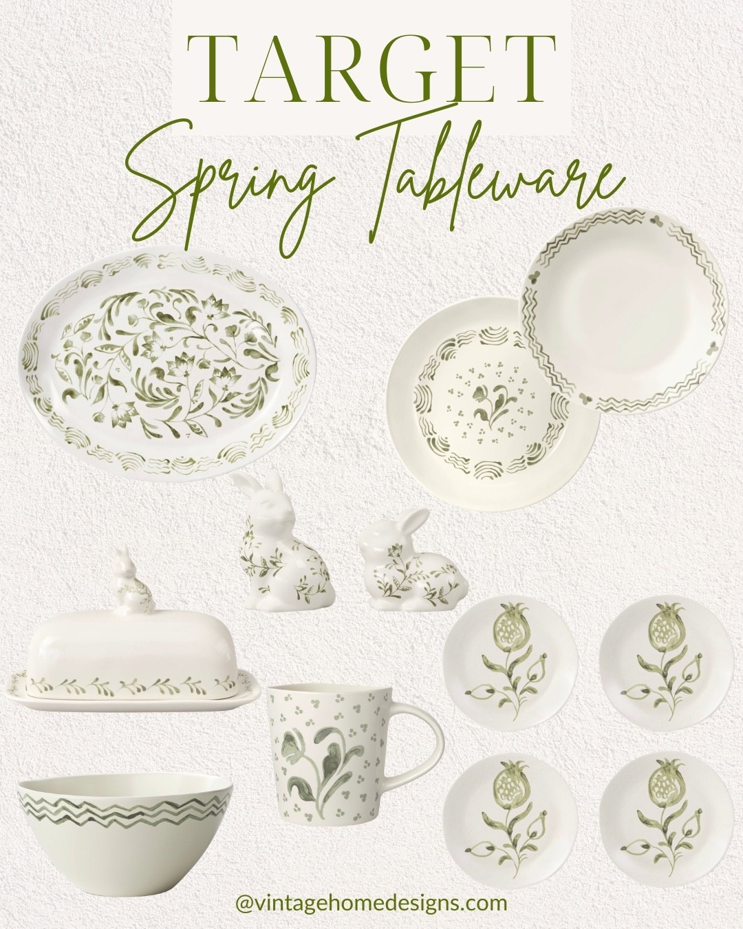 The Spring tableware at Target is so good!

The Aralia stoneware in green is beautiful and has so many great pieces in the collection.

You cannot beat the prices and it would be so lovely for a Spring table setting , on an Easter table or simply displayed in your kitchen.

Target spring finds • Easter table • spring decor • spring entertaining 

#LTKHome #LTKSeasonal #LTKOver40