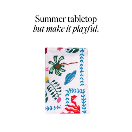 The tablecloth you didn't know you needed. Looks like those viral dresses everyone is crazy about this summer. 

#tablesetting, #summerentrrtaining #summerpartyideas #colorful #boho #maximalisthome #palmbeachchic #partyideas #summertable #tablecloth #modernhome #outdoorliving

#LTKFindsUnder100 #LTKParties #LTKHome