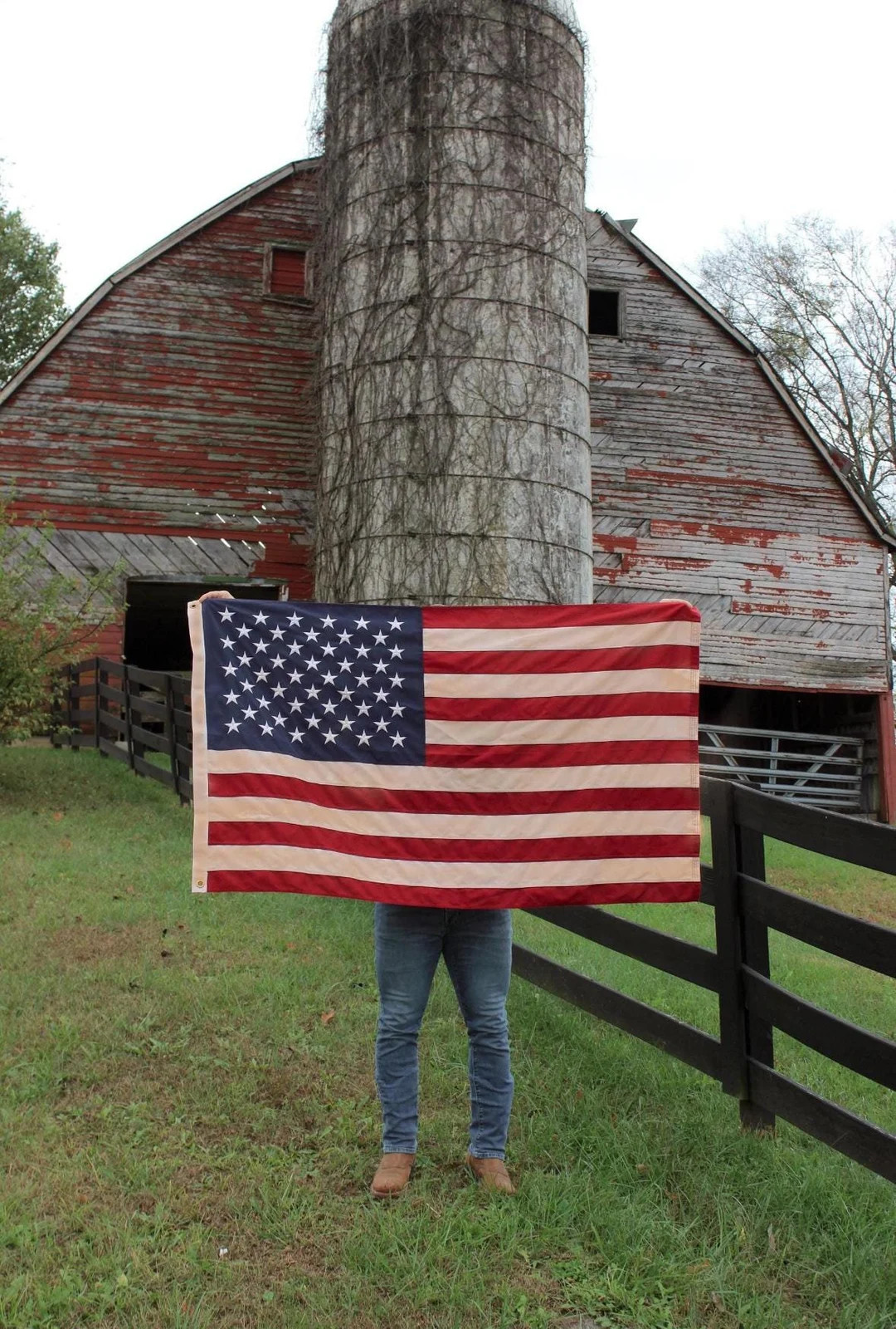 Vintage American Flag, Hand Dyed Vintage American Flag, American Flag, Home decor American Flag, ... | Etsy (US)