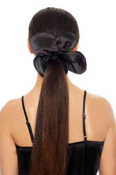 Satin Flower Hair Scrunchie | Forever 21