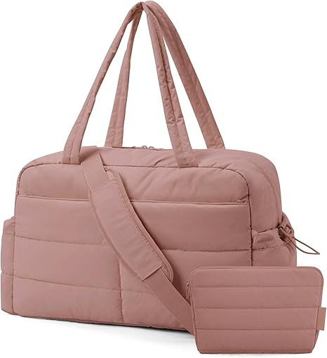 BAGSMART Travel Duffle Bag Gym Bag for Women, 31L Puffer Tote Bag Quilted Laptop Carry on, Weeken... | Amazon (US)