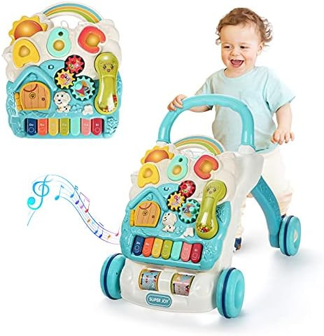 SUPER JOY Sit to Stand Learning Walker, 3 in 1 Baby Learning Walkers & Removable Play Panel,Early... | Amazon (US)