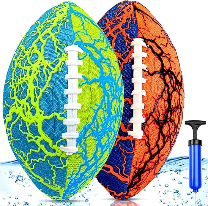 Jasonwell Pool Beach Water Football - 2Pack Strong Grip Waterproof Football for All-Weather Play ... | Amazon (US)