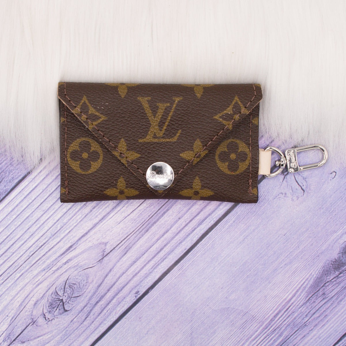 Open Box - Accessory in Upcycled Lv Monogram Wallet With Keychain | Sparkl