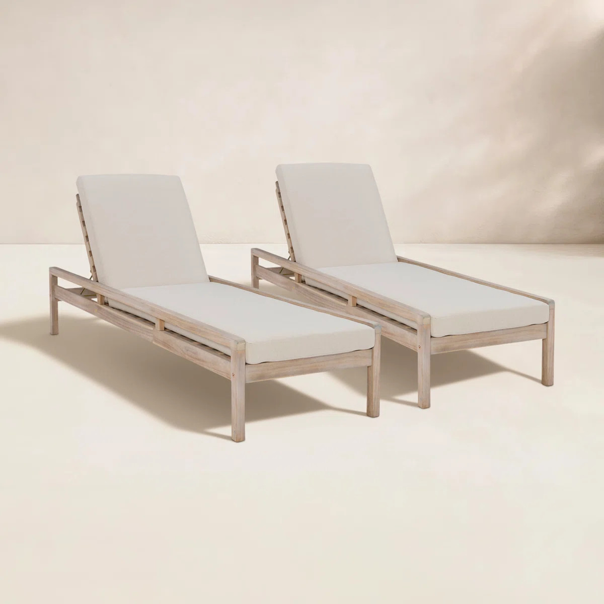 Amina Outdoor Chaise Lounges (Set of Two) | Wayfair North America