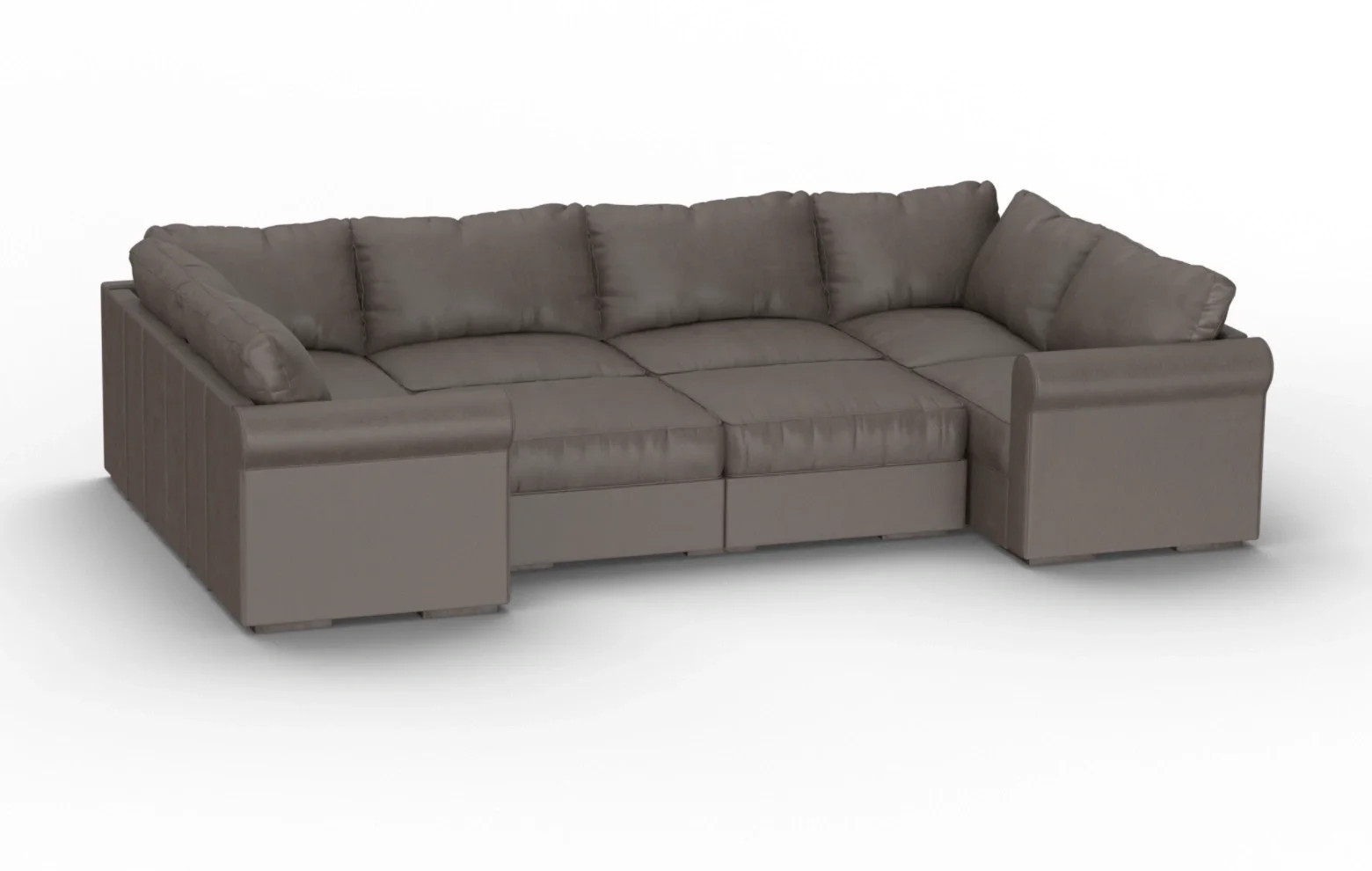 Lovesac 8 Seats + 10 Sides (8 Angled + 2 Roll Arm) Sactional | Lovesac