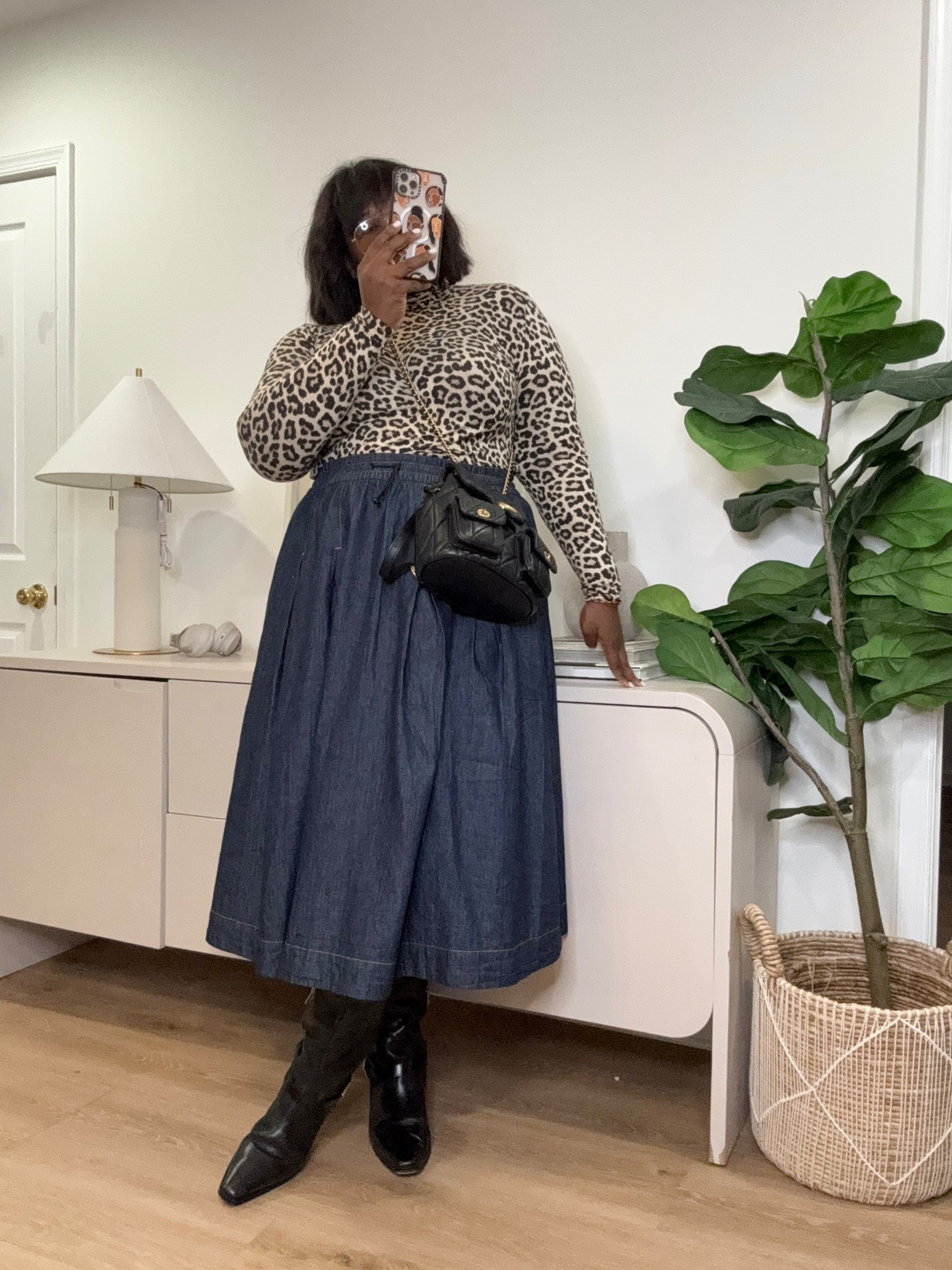 This skirt has that magical fit that gives shape without squeezing. Throw it on with boots or sneakers and you instantly look styled. A must-add to your cart. @Walmart #Walmart #Walmartfashion #StyleStaples #FlatteringFit #SkirtFashion #LTKWalmartFinds #EasyOutfits

#LTKSeasonal #LTKootd #LTKHoliday