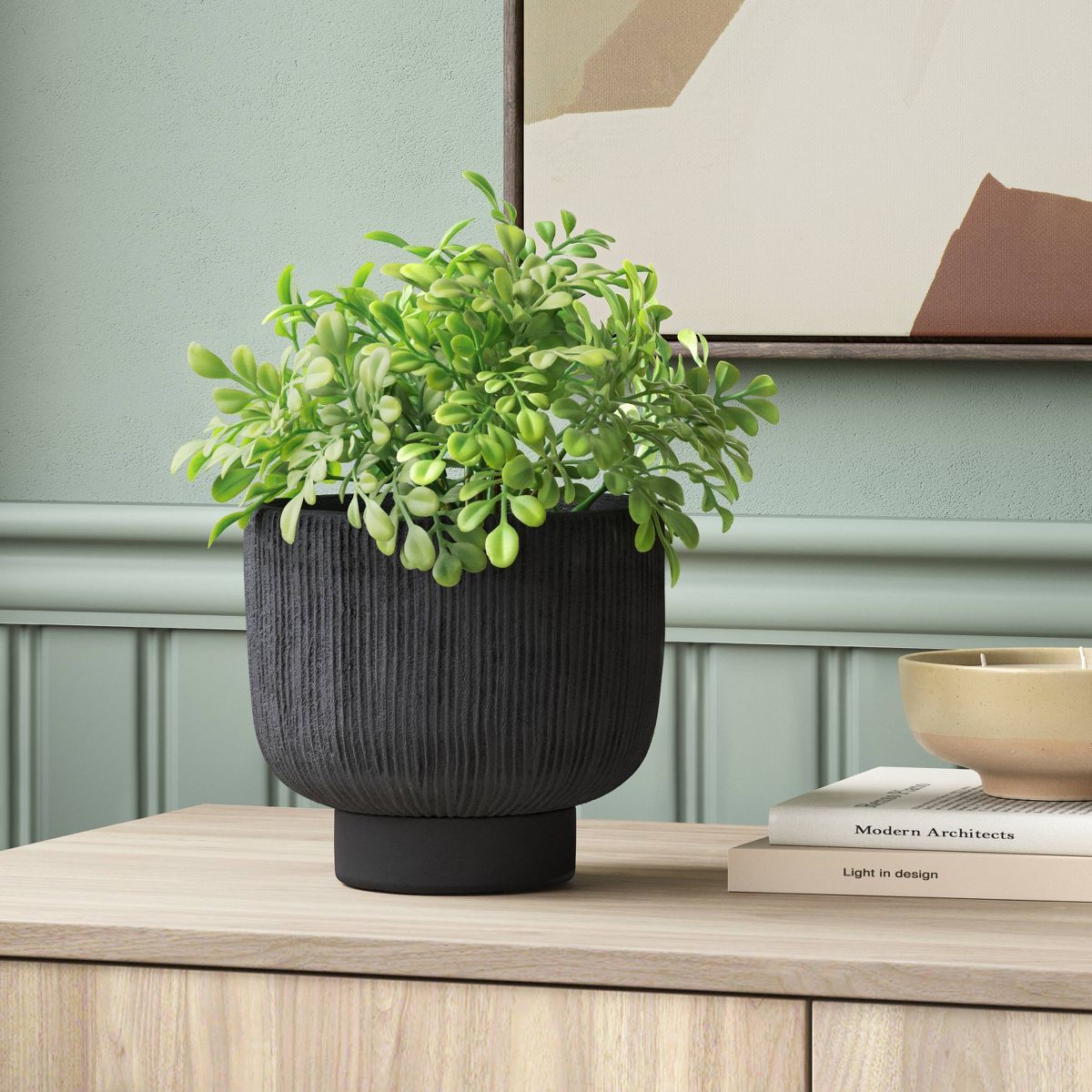 Ceramic Planter Black - Threshold™ | Target