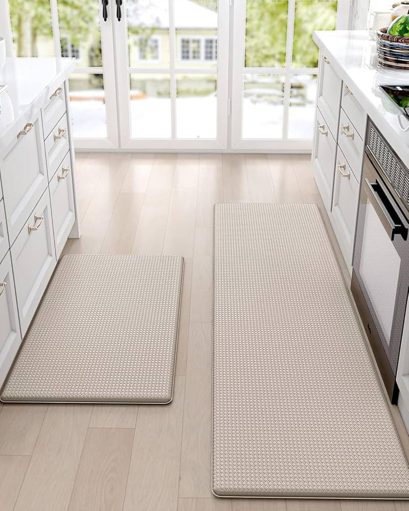 DEXI Kitchen Rugs and Mats Cushioned Anti Fatigue Comfort Mat Non Slip Standing Rug 2 Pieces Set ... | Amazon (US)