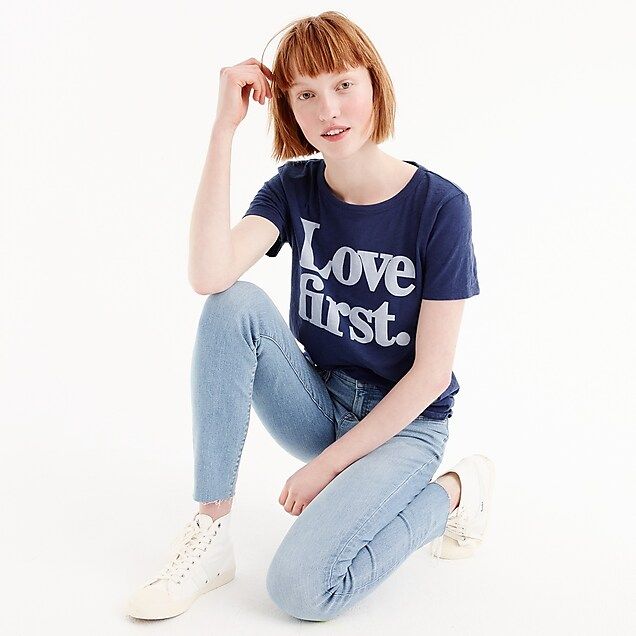 "Love first" T-shirt | J.Crew US