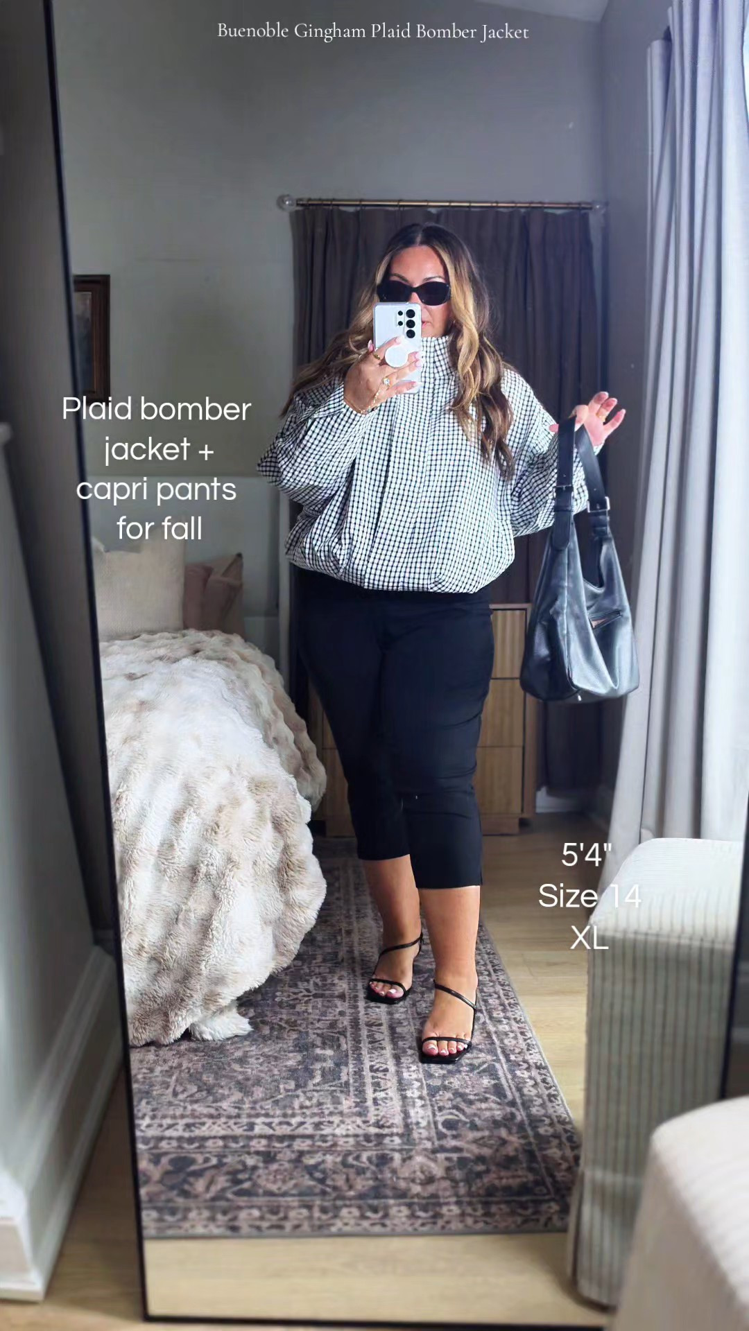 Gingham Plaid Bomber Jacket

#LTKMidsize #LTKOver40 #LTKootd