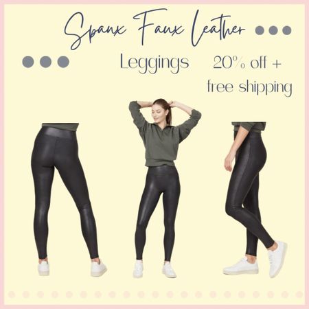 I broke down and got a pair of Spanx Faux Leather leggings to try!!! I have heard to size up and if you are 5’5 or under to get a petite. I got a size Large Petite.
I am 5’5” and about 163lbs and about a size 10.

#LTKCyberweek #LTKsalealert #LTKunder100