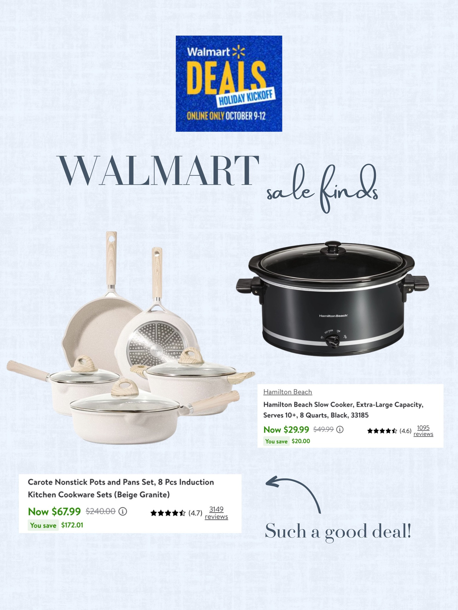 Carote Nonstick Pots and Pans Set, 8 Pcs Induction Kitchen Cookware Sets  (Beige Granite) - Walmart.com