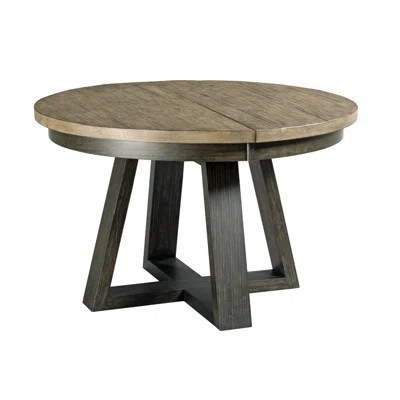 Caliya Extendable Pine Solid Wood Pedestal Dining Table | Wayfair North America