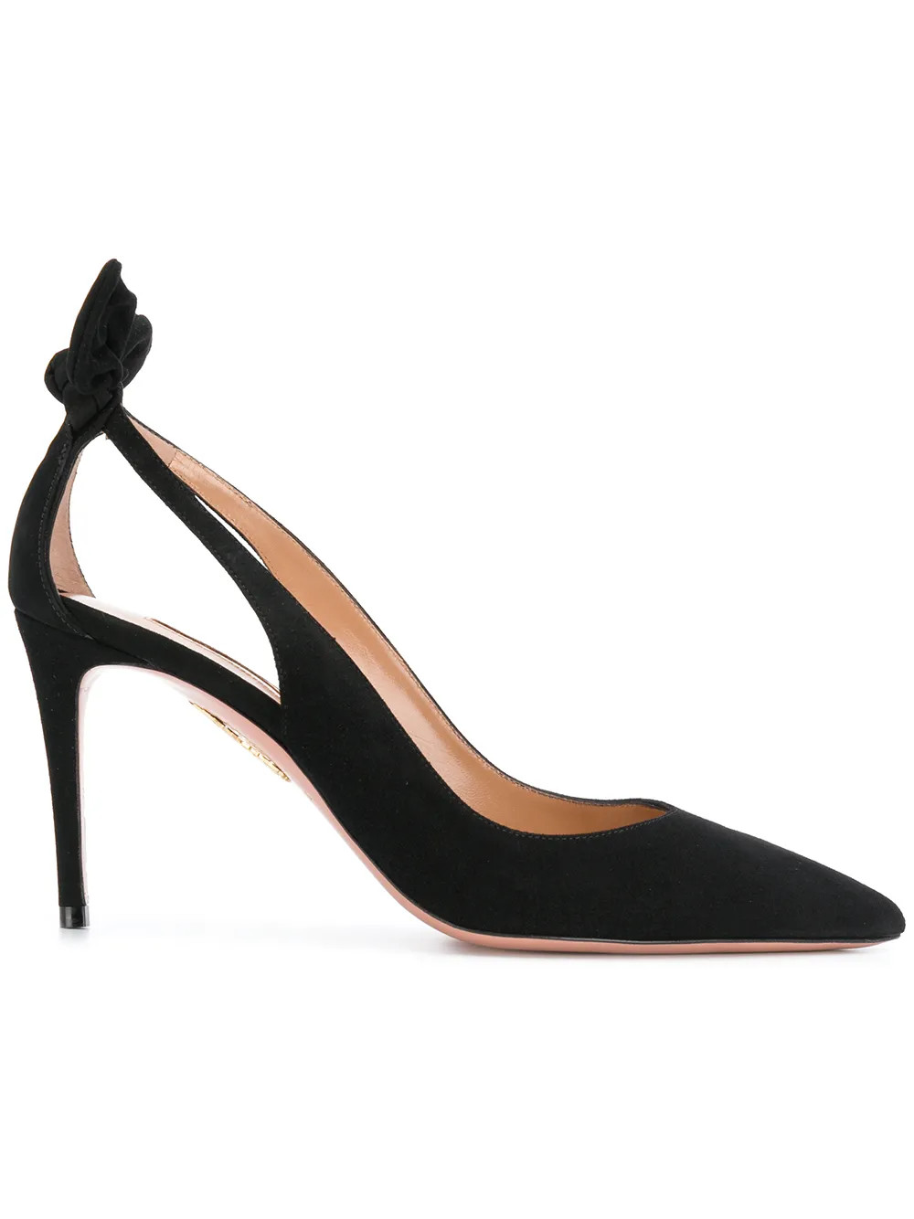 Aquazzura Bow Tie 85mm Pumps | Black | FARFETCH FR | Farfetch Global