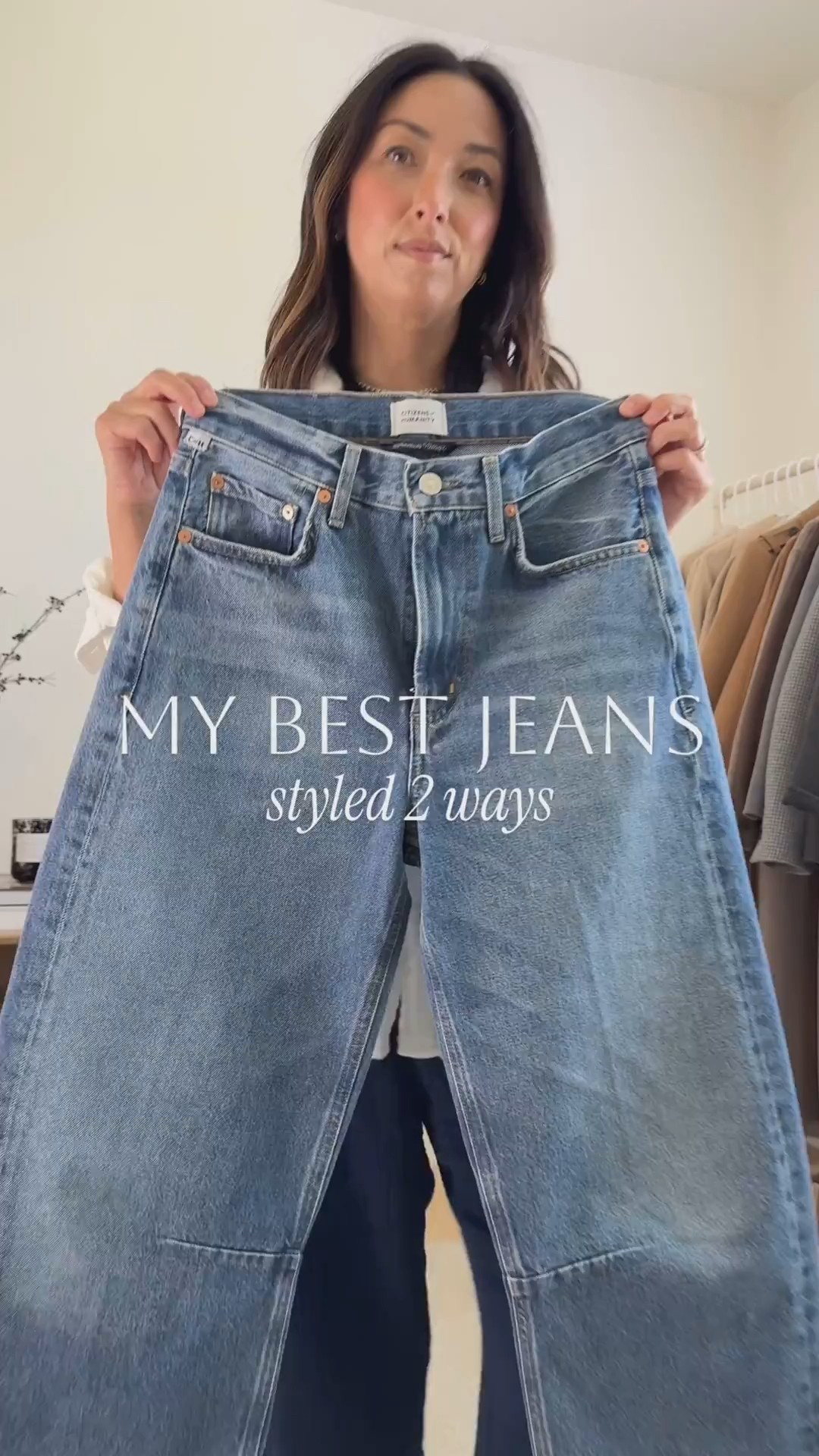 My best jeans, Citizens of Humanity Miro jeans, 2 ways. These are a slight barrel, great wash. I did have to cut the hem on these. 

Look 1
Aritzia knit tank small
Citizens of Humanity Miro jeans 25. Cut hems
Everlane leather flip flops 5
Liffner bag
Celine sunglasses
Dorsey James necklace 15"
J.Crew earrings

Look 2
Everlane tank small. This one is sold out, but linked similar
Citizens of Humanity Miro jeans 25. Cut hems
Good American belt
Tkee sandals 5
Dragon Diffusion bag triple jump small
YSL Sunglasses
Dorsey James necklace 15"
J.Crew earrings

Petite style, jeans, barrel jeans 



#LTKItBag #LTKStyleTip #LTKPetite