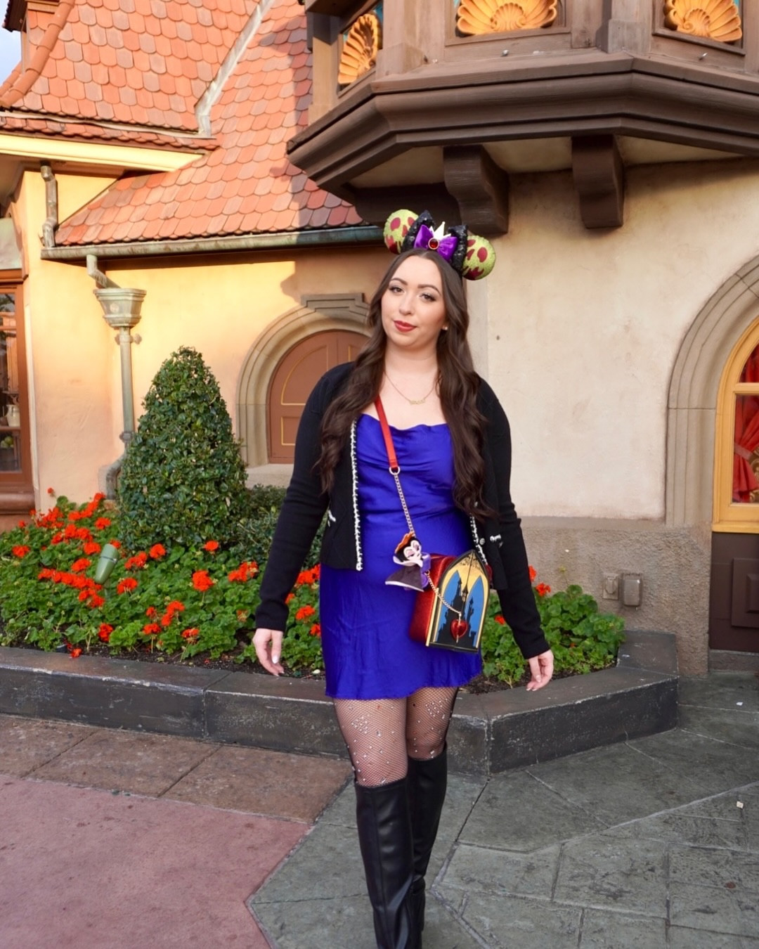 Mirror, mirror on the wall 🪞🍎🧪🍏✨

Outfit details:
🍎 ears @disneyparks 
🍏 cardigan @tjmaxx 
🍎 dress @forever21
🍏 purse Danielle Nicole
🍎 Evil Queen Cutie Cuff @bullsitoy 
🍏 gem tights @shopcider
🍎 boots @stevemadden

#snowwhiteandthesevendwarfs #snowwhite #disneyprincess #disneyvillains #evilqueen #galgadot #epcot #disney #disneystyle #disneycreator #disneygirl #disneyinsta #apple #bullsitoy #cutiecuff #daniellenicole #disneybound #flowers #epcotinternationalflowerandgardenfestival #mirrormirroronthewall #disneyprincess

#LTKStyleTip #LTKSummerEdit #LTKBeauty