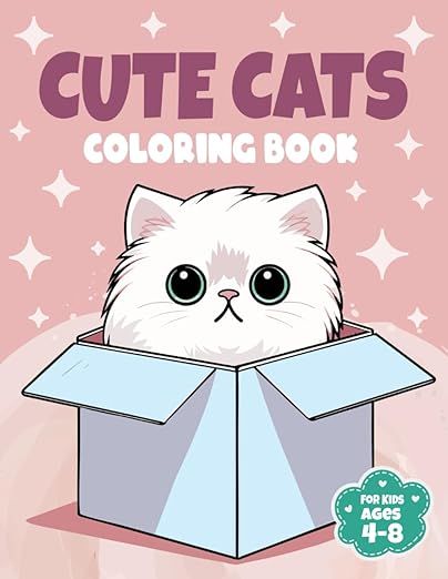 Cute Cats Coloring Book for Kids Ages 4-8: Funny Kittens Coloring Pages for Girls and Boys Who Lo... | Amazon (US)