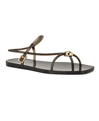 Women's Shells Jelly Ornamented Strappy Flat Sandals | Macy's