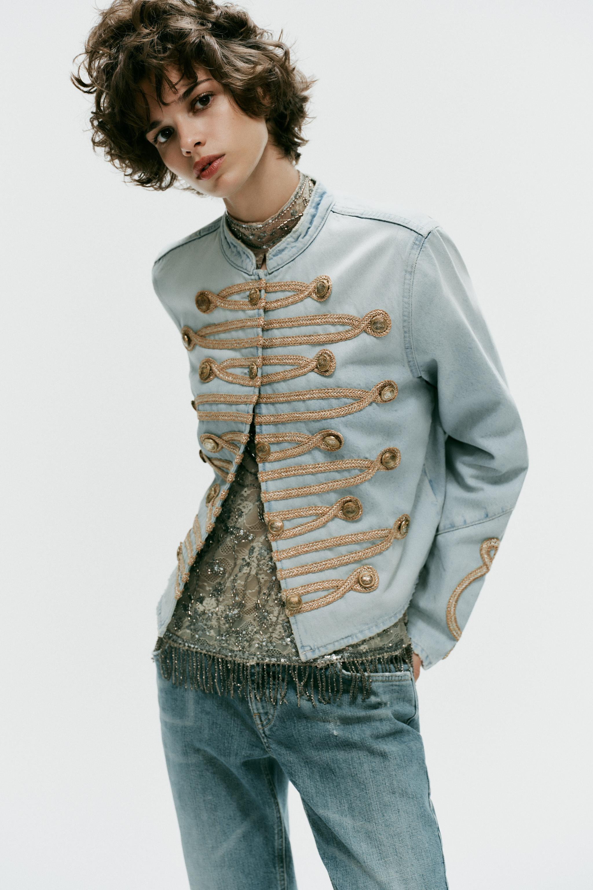 TRF DENIM BUTTON JACKET | Zara US