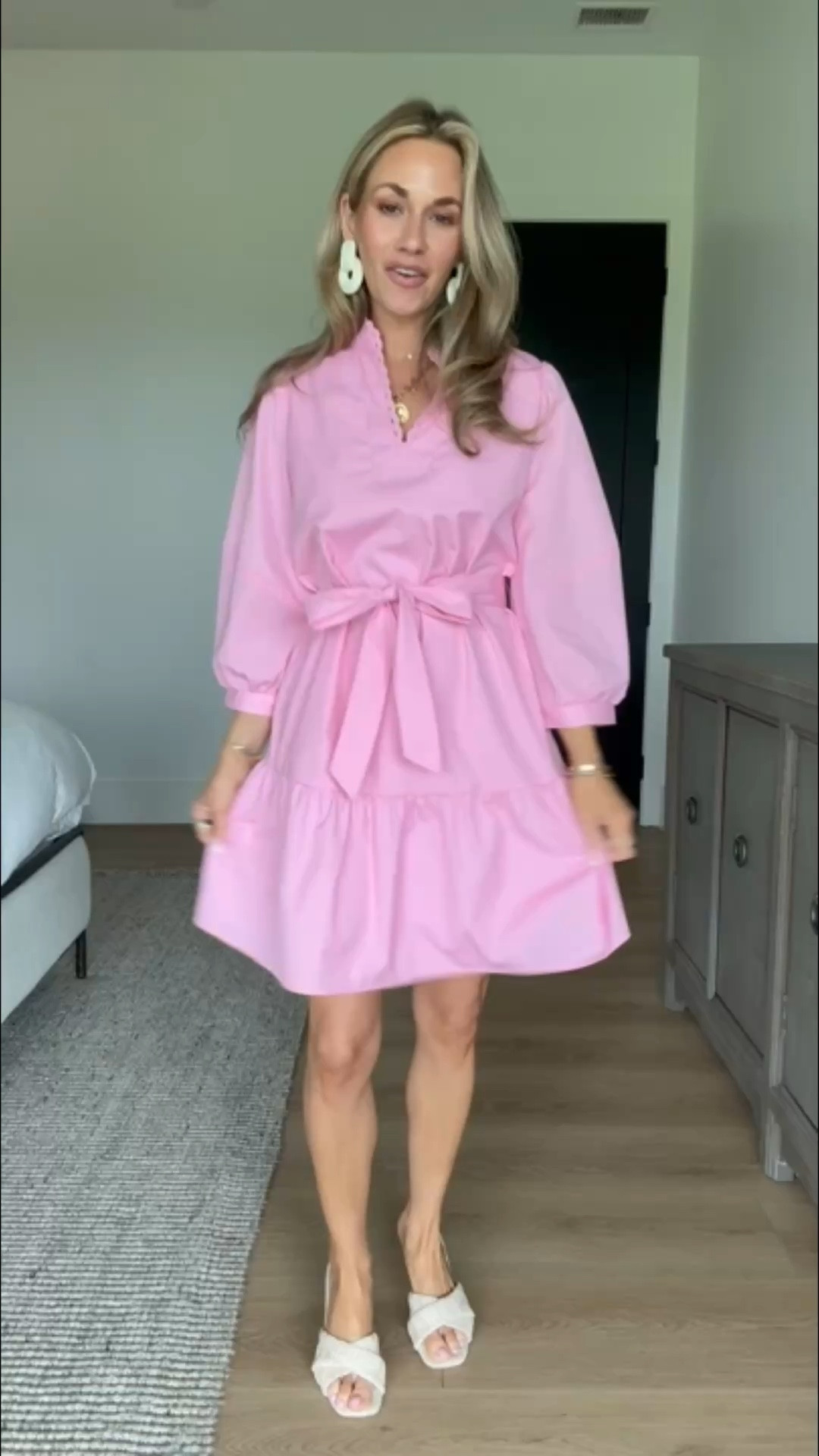 The cutest spring mini dress from Amazon! It’s the perfect kind of dress to keep in your closet for all sorts of spring and summer occasions, workwear, church, you name it!

#LTKPetite #LTKWorkwear #LTKootd