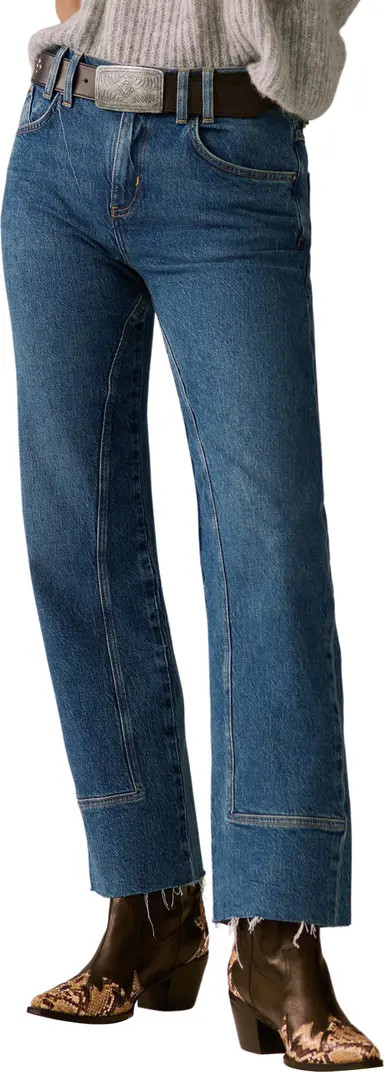 Free People We the Free Risk Taker Raw Hem Straight Leg Jeans | Nordstrom | Nordstrom